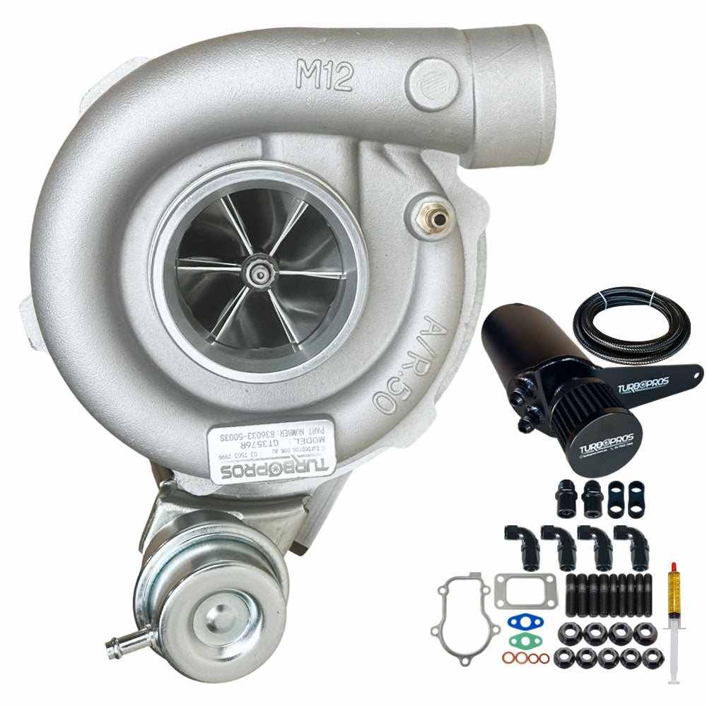 Upgrade Billet GT3576R Turbo Charger With AN8 Oil Catch Can For Ford Falcon FG XR6 / G6 / G6E Barra 4.0L 2008-2014