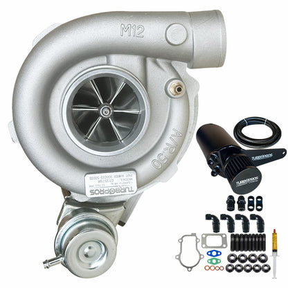 Upgrade Billet GT3576R Turbo Charger With AN8 Oil Catch Can For Ford Falcon FG XR6 / G6 / G6E Barra 4.0L 2008-2014