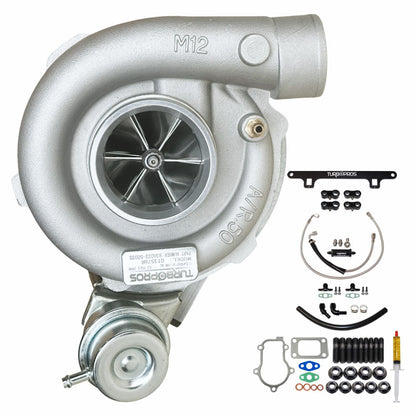 Upgrade Billet GT3576R Turbo Charger With Oil Feed & Return Line And Bracket Kit For Ford Falcon FG XR6 / G6 / G6E Barra 4.0L 2008-2014