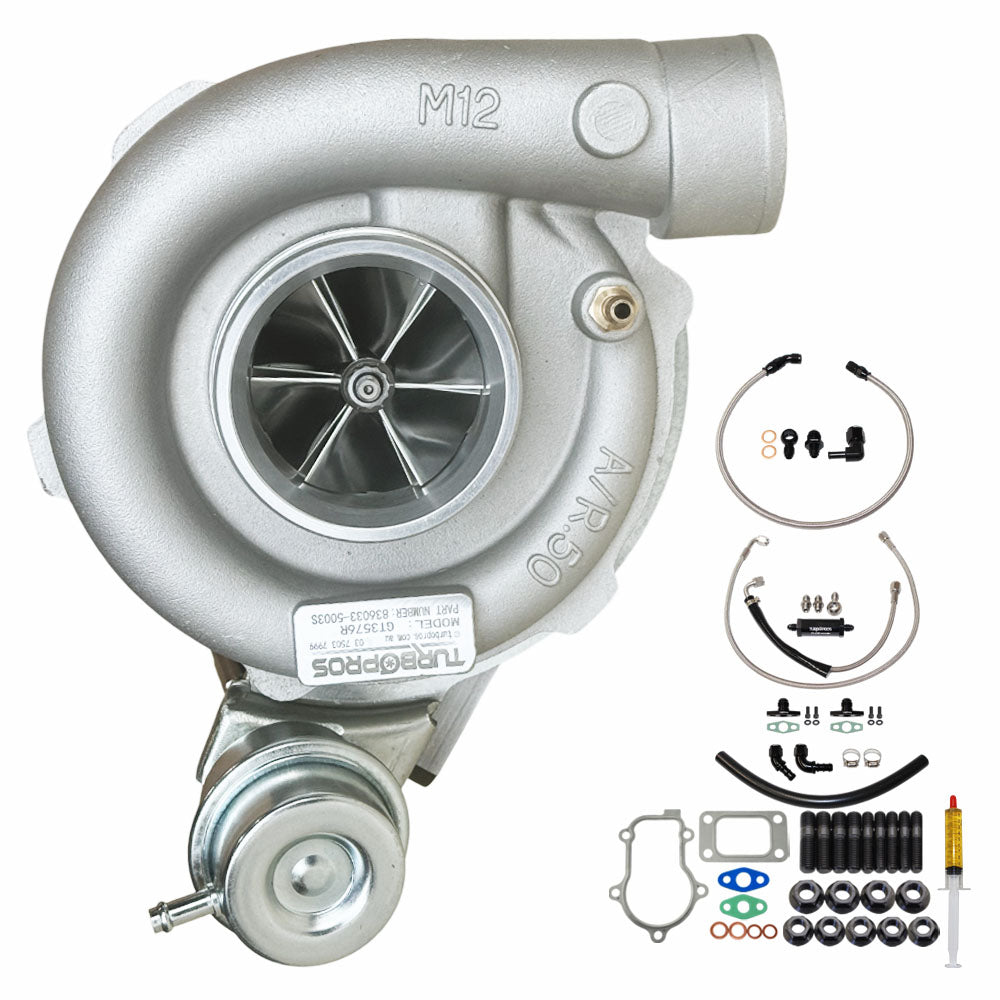 Upgrade Billet GT3576R Turbo Charger With Oil Feed, Return & Water Line For Ford Falcon FG XR6 / G6 / G6E Barra 4.0L 2008-2014