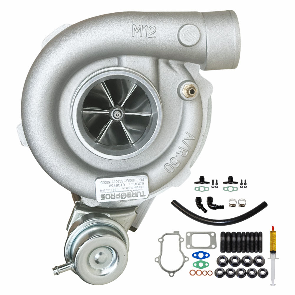 Upgrade Billet GT3576R Turbo Charger With Oil Return Line For Ford Falcon FG X XR6/G6E Barra 4.0L 2014-2016