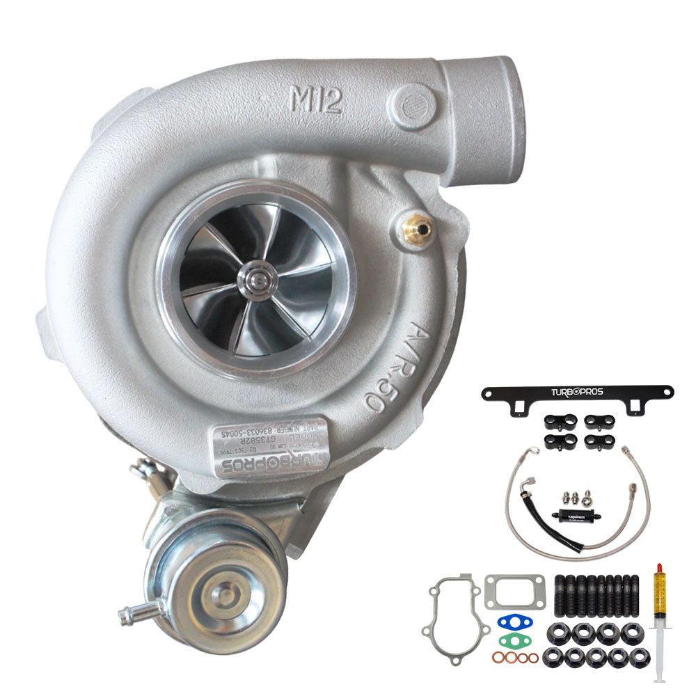 Upgrade Billet GT3582R Turbo Charger With Oil Feed Line And Bracket Kit For Ford FPV FG F6 Barra 4.0L