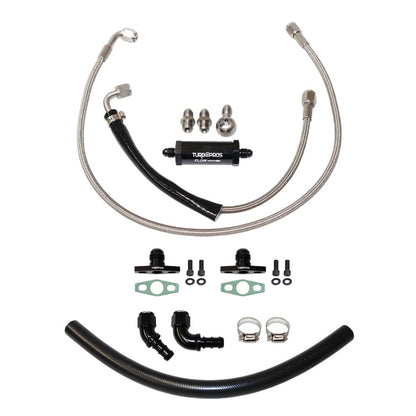 Turbo Pros Turbo Oil Feed & Return Line Kit For Ford Falcon XR6 BA/BF/FG Barra 4.0L