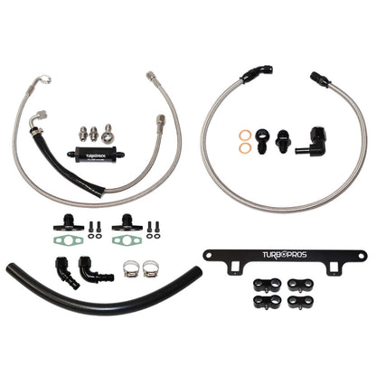 Turbo Pros Turbo Oil Feed & Return Line, Water Line & Support Bracket Kit For Ford Falcon XR6 BA/BF/FG Barra 4.0L